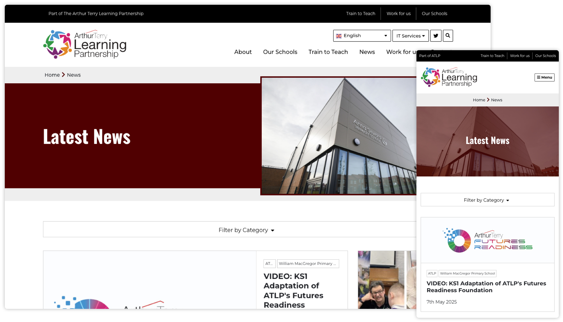 Latest news page
